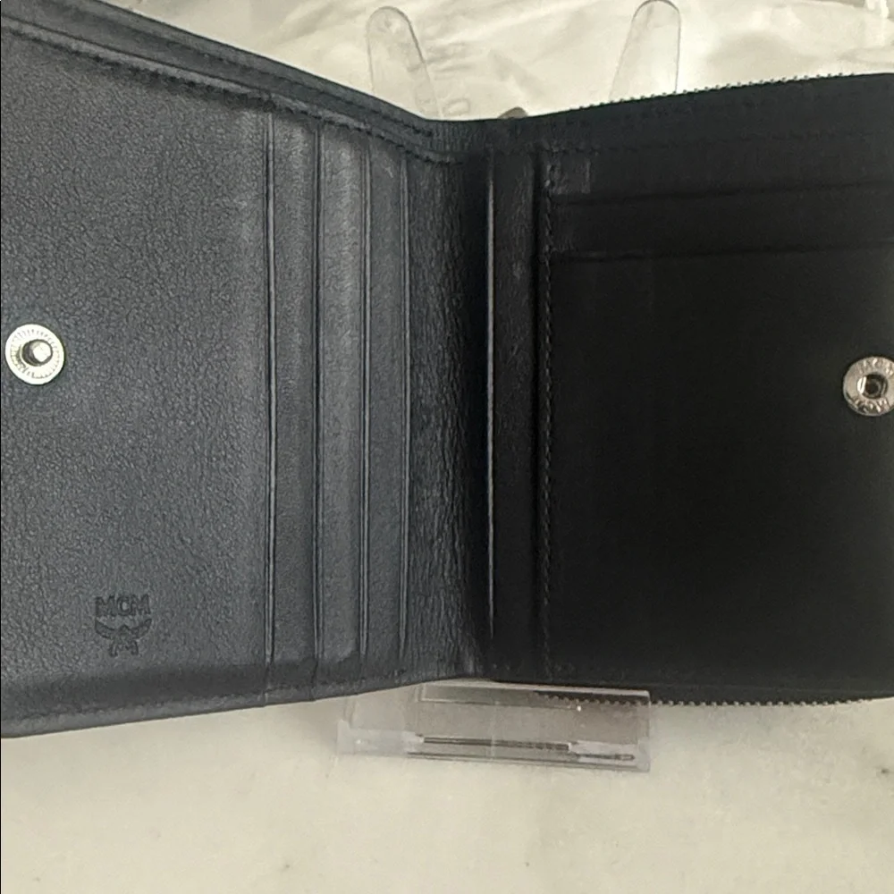 MCM Studded Metallic Leather Wallet-Good Condition - Picture 8 of 11